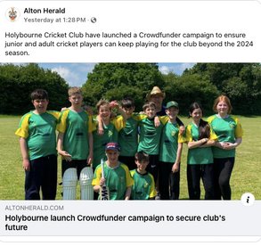 Holybourne Cricket Club in the news!