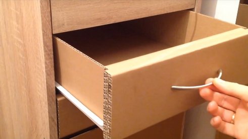 How to Make a Set of Drawers from Cardboard