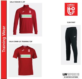 Training gear sponsored