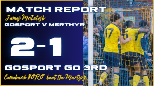 Match Report - BORO’ Go Third