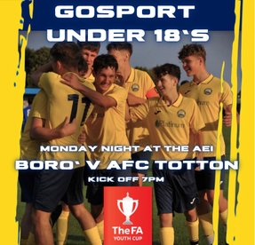 FA Youth Cup Action - Monday Night (2nd) - Kick Off 7pm