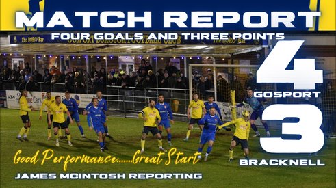 Match Report - Gosport Score Four For Three Points