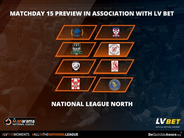 Stat Pack National League North: Matchday 15 by Official Betting Partner LV BET