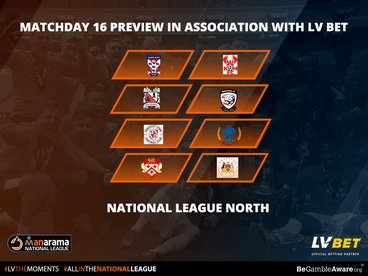 Stat Pack National League North: Matchday 16 by Official Betting Partner LV BET