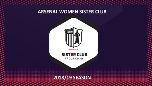 Corby Town Ladies & Girls delighted to be part of the Arsenal Women Sister Club Programme