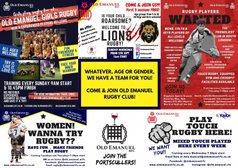 Join Old Emanuel RFC... the friendliest rugby club in South West London
