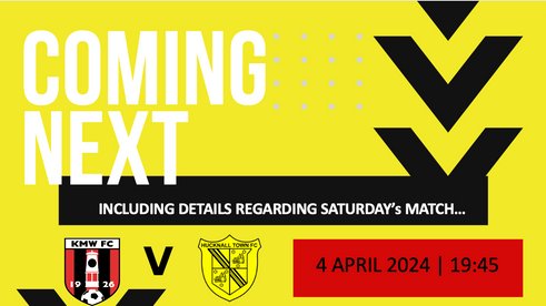 IMPORTANT NEWS ABOUT THIS WEEK'S MATCHES INCLUDING A SPECIAL END OF SEASON MATCH SATURDAY..