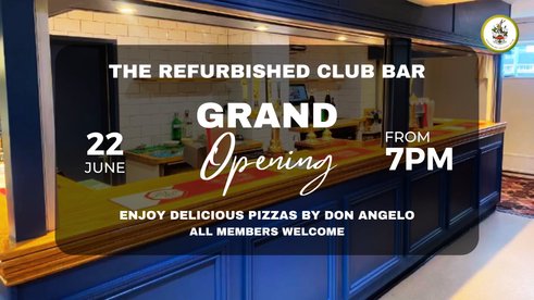 Grand Opening of the Refurbished Club Bar