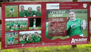 London Irish Amateur Rugby Football Club Girls Rugby Sponsored by  Ancaster