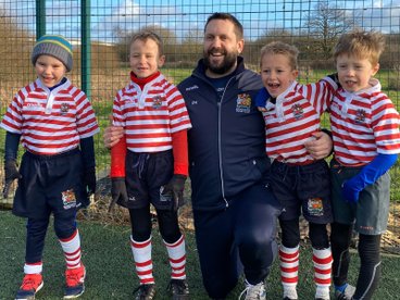 Manchester U7's at the Sale Sharks Festival