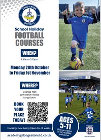 October Half-Term Football Holiday Camp - BOOK NOW!