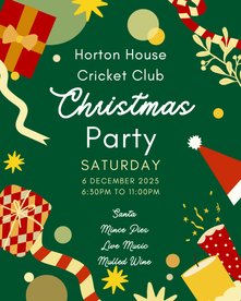 Horton House CC Christmas Party – You’re Invited!