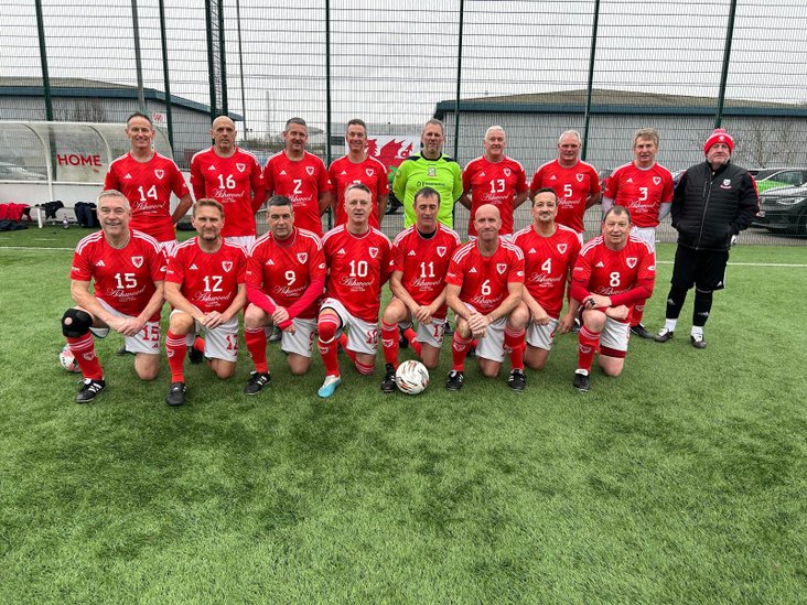 Wales o55s squad v EIRE, March 2026