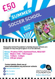 Book Now for Summer Soccer School