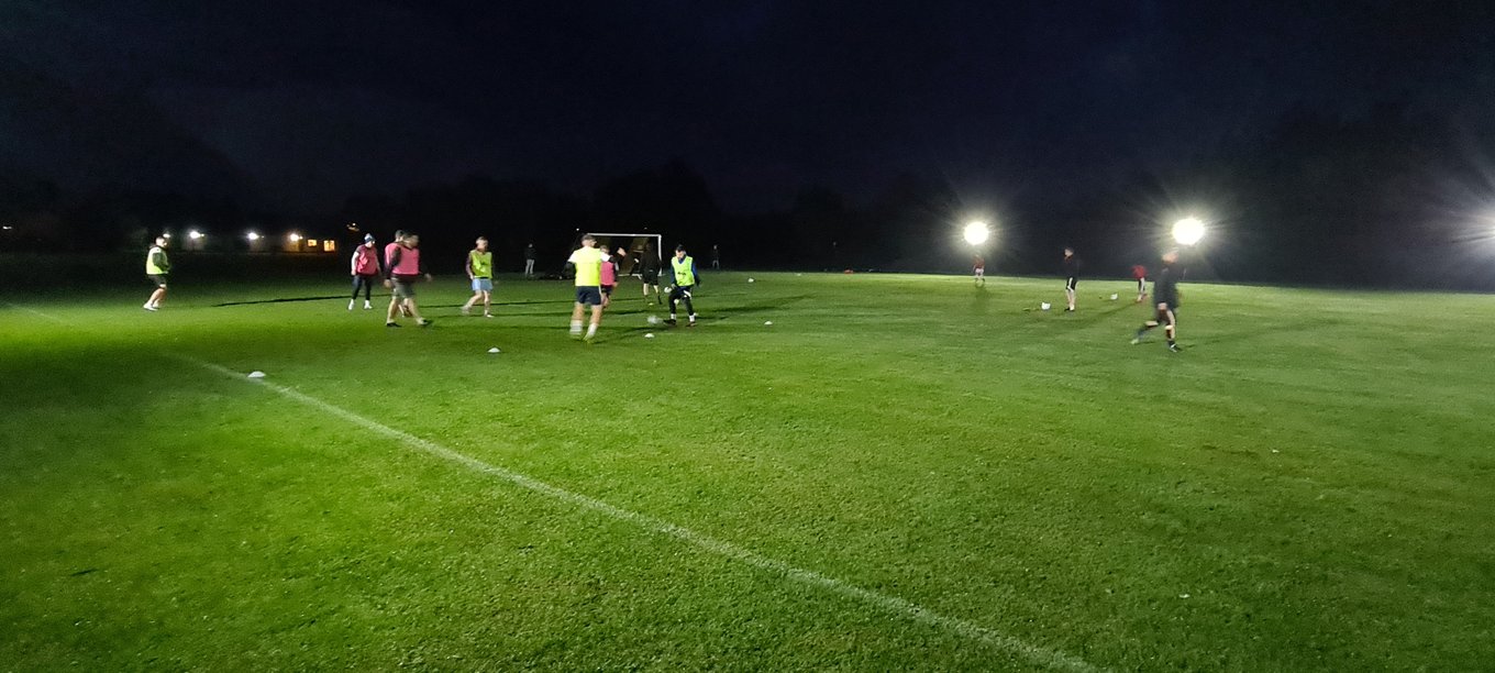 New floodlights help brighten up training
