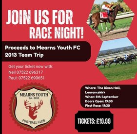 MYFC Race Night Fund Raiser
