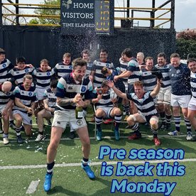 Pre season is back on Monday 7th July