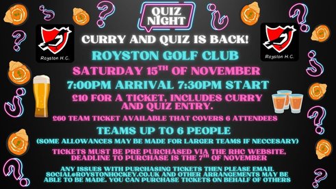 Curry and quiz night
