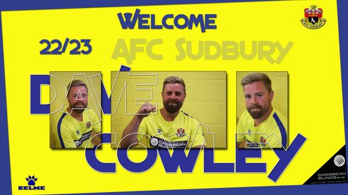 Welcome Dave Cowley