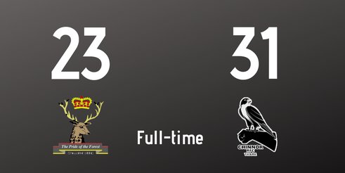 Cinderford 23, Chinnor 31