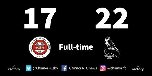 Birmingham Moseley 17, Chinnor 22
