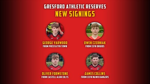 Gresford Athletic Reserves Sign Four More