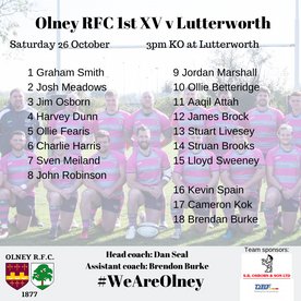 26th October 2019 - Lutterworth vs Olney