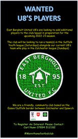 Players Wanted - U8's