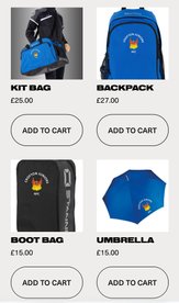 Exciting news! We’ve teamed up with Branded Sportswear (Stanley) Ltd to launch our very own online club shop.