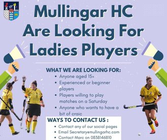Mullingar Ladies Seeking Players