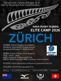 Haka Rugby Camp Zurich - 10-14 August 2026