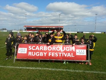Sharks and Dragons Fest at the Sale Sharks Scarborough Mini Rugby Festival