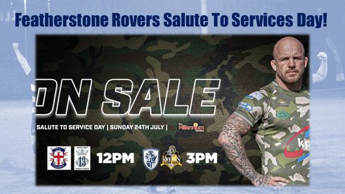 Featherstone Rovers Salute To Services Day!