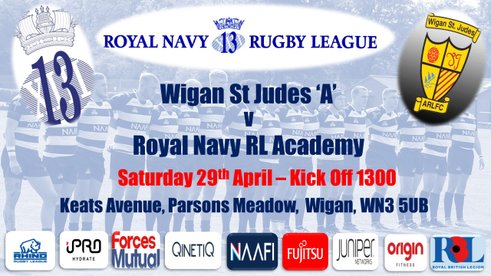 Fixture Update – Wigan St Judes A v RNRL Academy