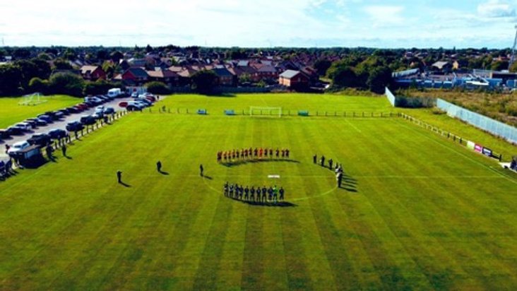 Lostock St Gerard v Hesketh Bank minute's silence