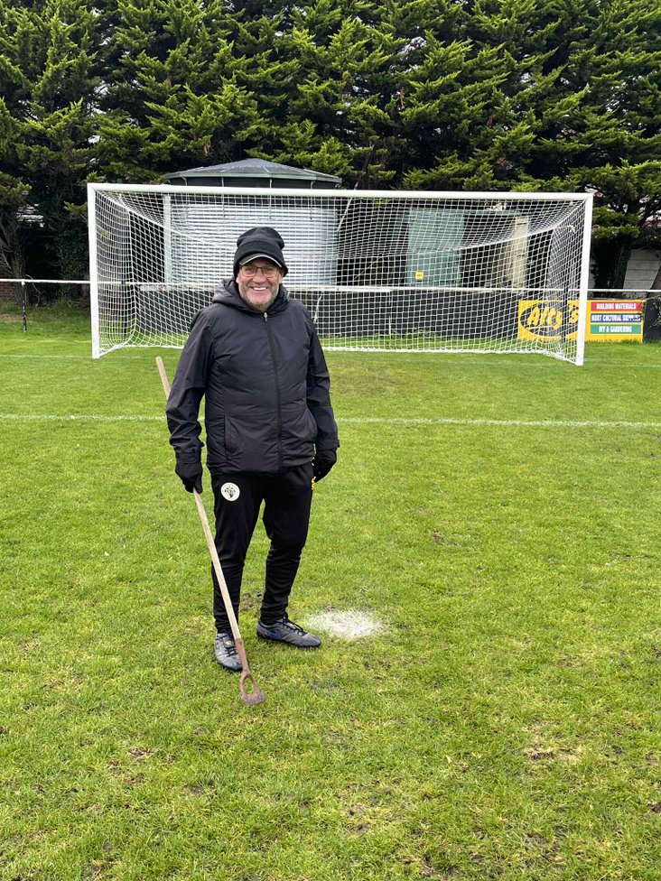 Hesketh Bank groundsman Vaughan Birkby