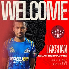 Welcome to Wellington Cricket Club, Lakshan Edirisinghe!