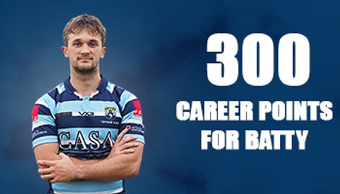 Henry Batty reaches 300 career points for TRFC