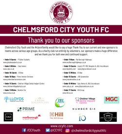 Thank You to our sponsors
