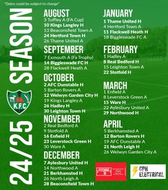 Fixtures released for the upcoming season