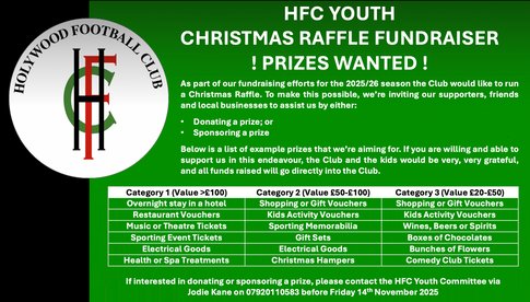 HFC Youth Christmas Raffle
