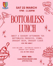 Bottomless Lunch - Sat 22nd March