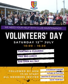 Volunteers' Day & AGM: Sat 12th July