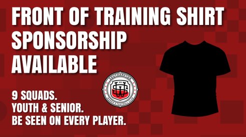 TRAINING KIT SPONSOR WANTED