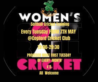 Women's Soft Ball Cricket Training Starts Tonight!