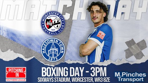 Preview & Information: Halesowen Town Visit On Boxing Day