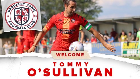 NEW SIGNING: Tommy O'Sullivan joins Brackley Town