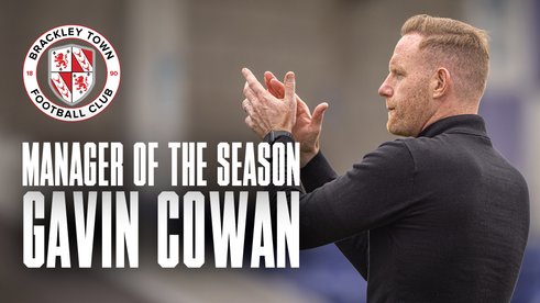 MANAGER OF THE SEASON AWARD FOR GAVIN COWAN