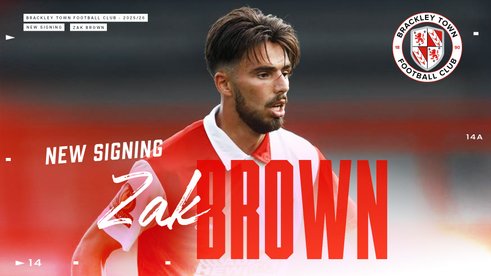 NEW SIGNING: ZAK BROWN JOINS BRACKLEY TOWN