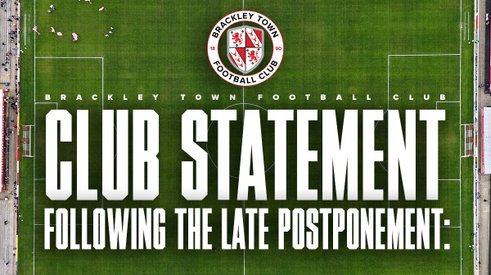 Club statement following the late postponement: